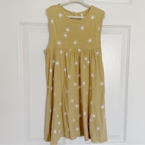 Rylee + Cru Sunburst Layla Dress in Citron Size 6-7